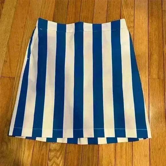 Boden Dresses & Skirts - Boden Women's Petite Blue Striped Mini Skirt Size 6 Casual Summer